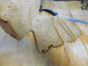 Sliced "baler twine" whole wheat bread