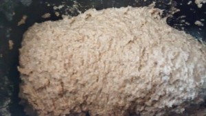 Desired moisture level in whole wheat dough at the start of the cycle