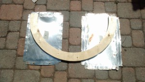 Not enough material to make the full curve with one or two pieces of sheet.