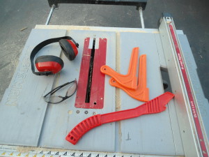 Push sticks, hearing and eye protection - not optional parts of your kit