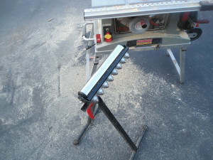 Combination roller stand - a near necessity to go with your table saw