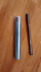 Fire Piston cylinder (L) and piston (R)
