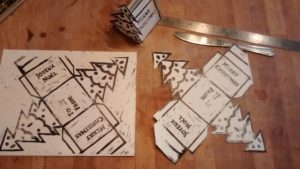 Letterpress Christmas Candy Box